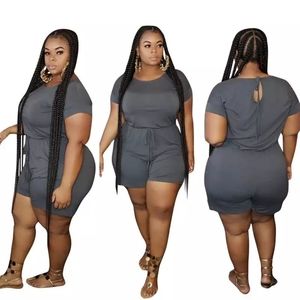 Casual Solid Romper Set